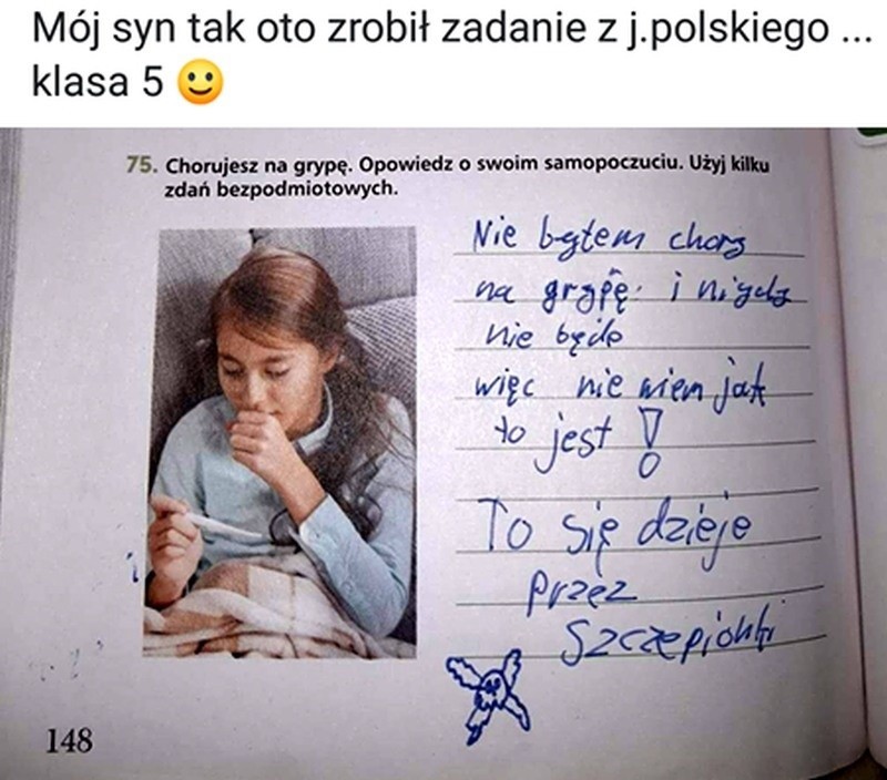 Memy o antyszczepionkowcach wyśmiewają poglądy i przekonania...