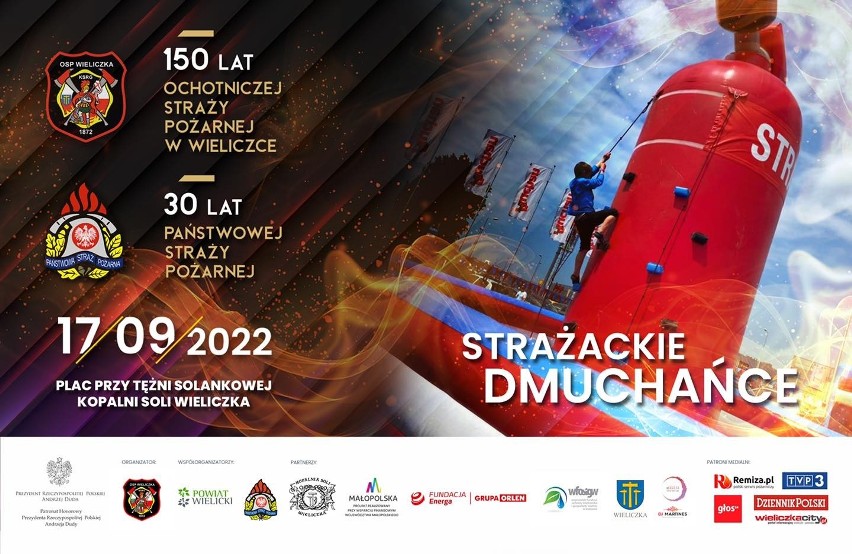 150-lecie OSP Wieliczka: z Czadomanem i Eweliną Lisowską, Teatrem Ognia, piknikiem strażackim, atrakcjami dla dzieci