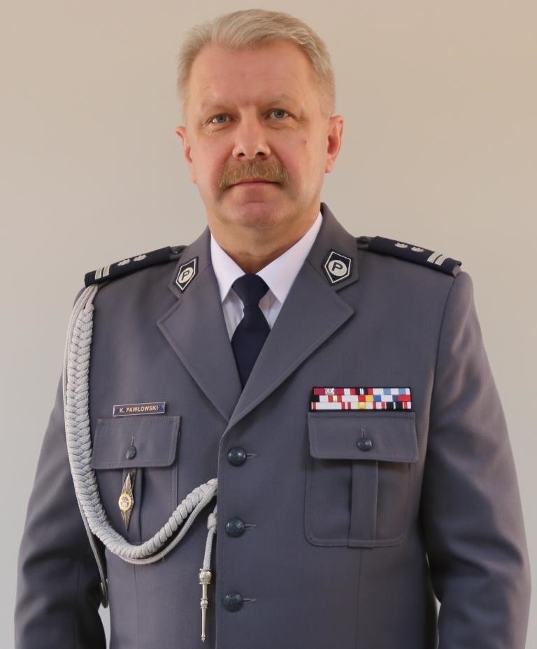 KOMENDANT POWIATOWY POLICJI  w AUGUSTOWIE  mł. insp. Krzysztof Pawłowski