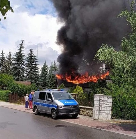 Tragiczny pożar w Limanowej. Strażacy znaleźli zwęglone zwłoki