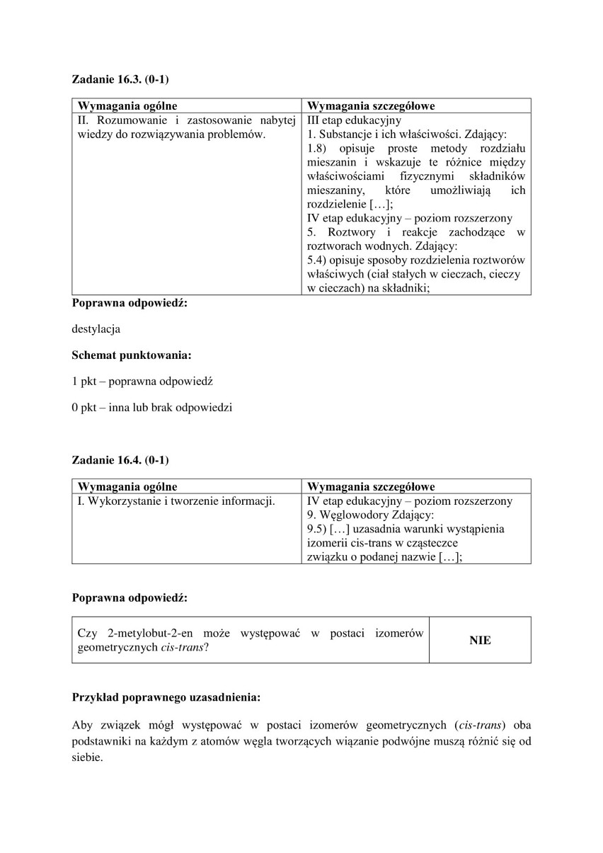 Matura z chemii 2018 r. z Wydziałem Chemii Uniwersytetu Jagiellońskiego [ODPOWIEDZI] 