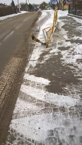 Powiat pucki: powrót śnieżnej zimy zaskoczył część kierowców. Wypadek w Jastarni [WIDEO]