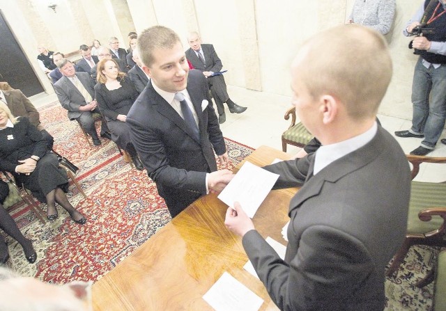 Marcin Sałata będzie najmłodszym słupskim radnym nadchodzącej kadencji. Ma 31 lat.