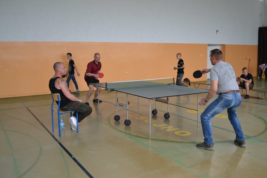 Na sali gimnastycznej Zespołu Szkół w Zbójnie zorganizowano...