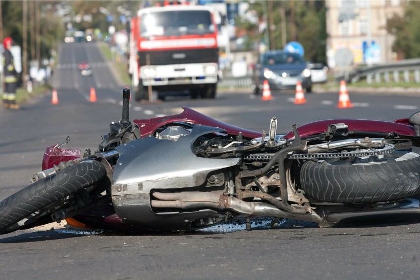 Wypadek motocyklisty: Rozpoczęła się czarna seria [ZDJĘCIA]