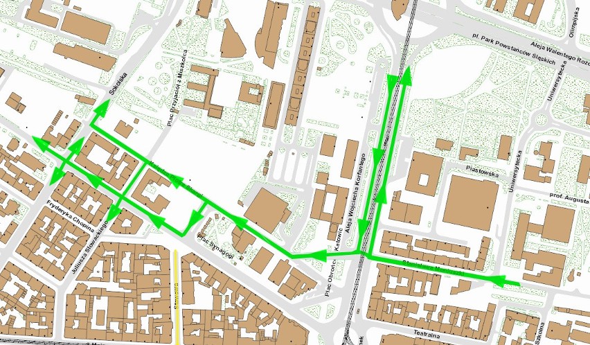 Zmiana organizacji ruchu w centrum Katowic. Jak pojadą autobusy KZK GOP? [ZOBACZ]