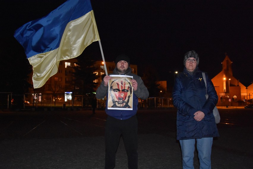 Spotkanie "Wolna Ukraina" na Placu Tysiąclecia w Chrzanowie
