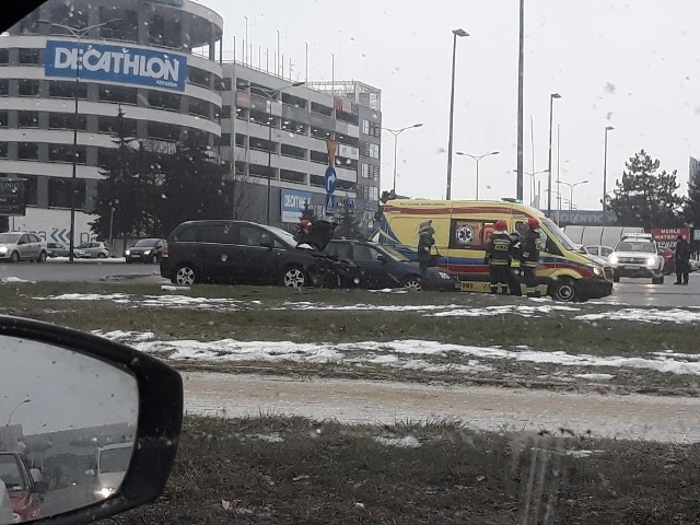 Wypadek na ul. Rejtana w Rzeszowie.