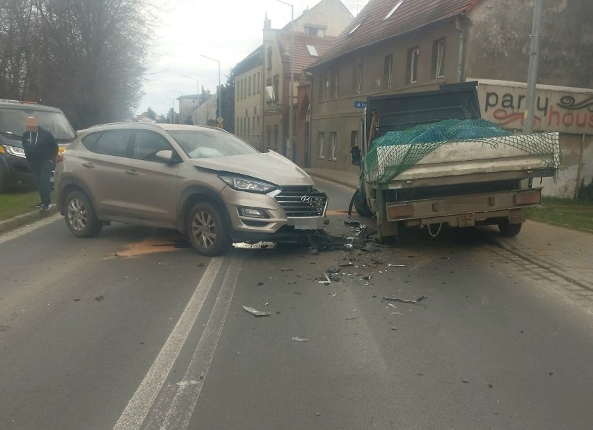 Wypadek w Kątach Wrocławskich 24.03.2023