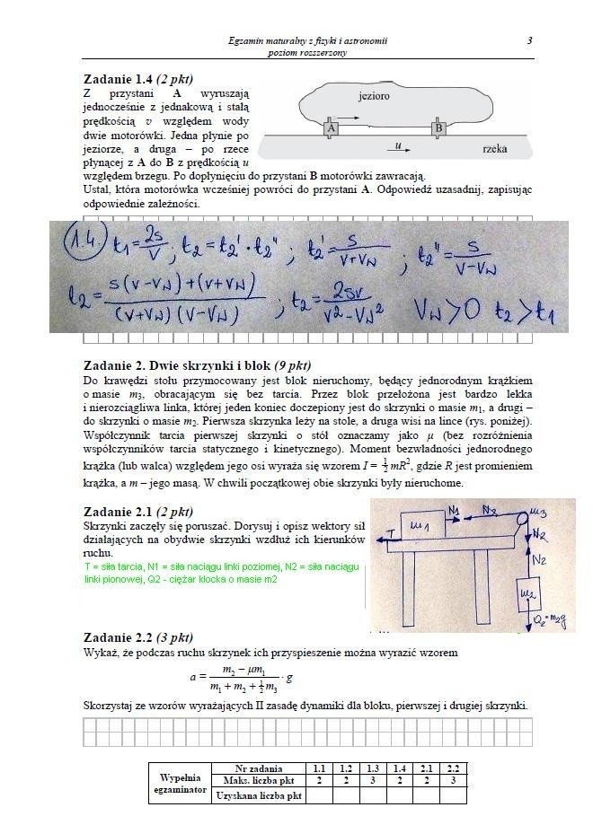 MATURA 2013. Fizyka i astronomia - poziom rozszerzony [ARKUSZE, ODPOWIEDZI, KLUCZ CKE]