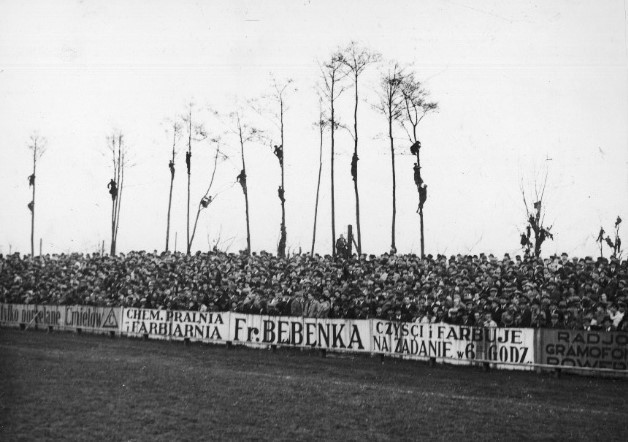 Maj 1938 r., Stadion Wisły podczas derbów z Cracovią....