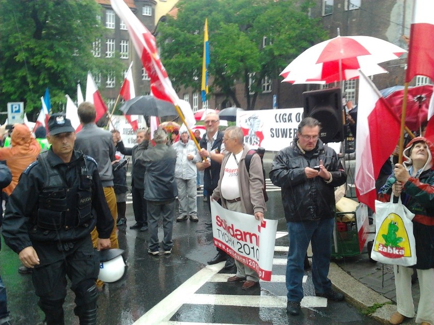 Manifestacja LOS w obronie polskości Śląska