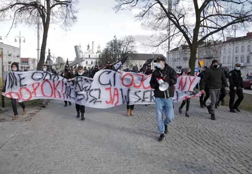 Marsz nacjonalistów w Częstochowie...