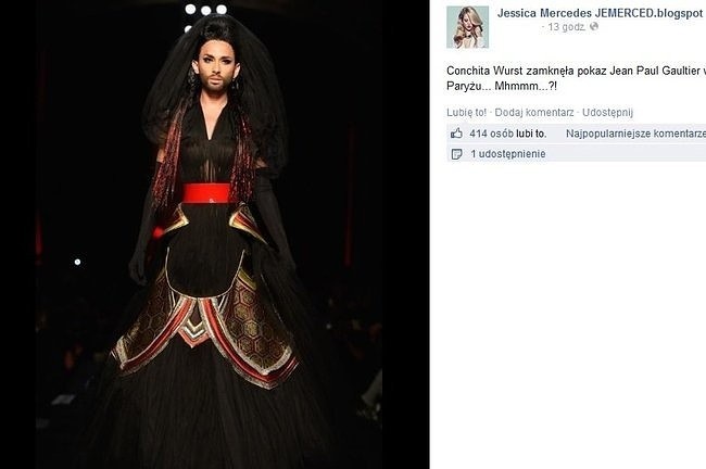Conchita Wurst w roli modelki zainteresowała polskie...