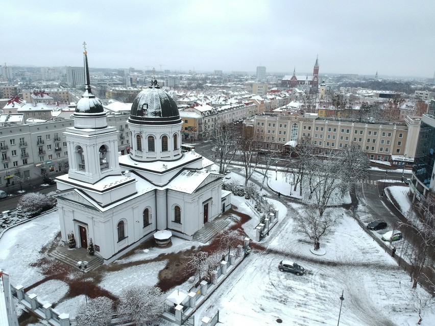 Zimą, gdy Białystok przykryty jest śniegiem, jego piękno...