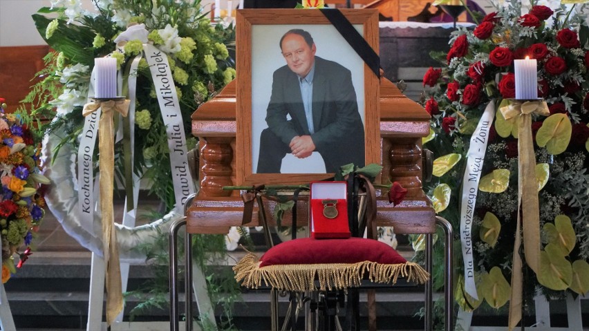 Pogrzeb Krzysztofa Czajkowskiego, byłego burmistrza Aleksandrowa Łódzkiego