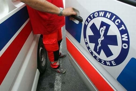 Mężczyzna został przewieziony do szpitala w Zdunowie