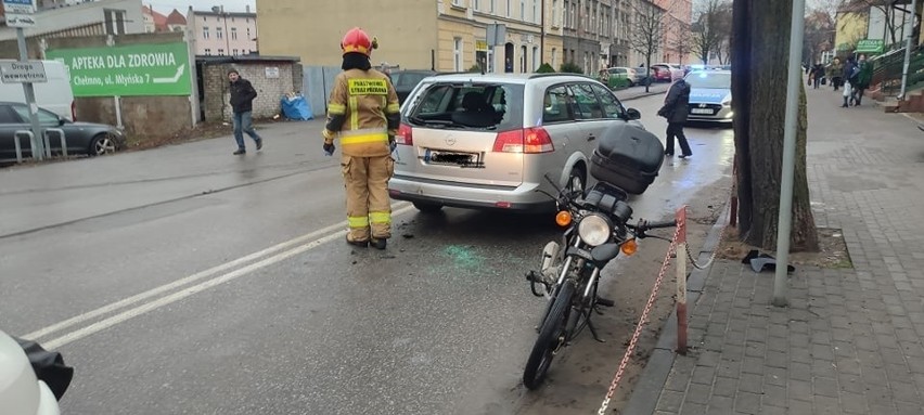 - Do wypadku z udziałem motoroweru i osobówki doszło na ul....