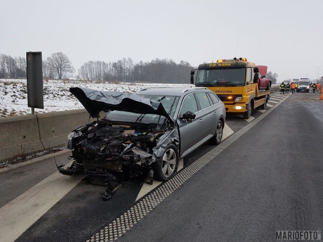 Do wypadku doszło na Na 195 kilometrze autostrady A4.