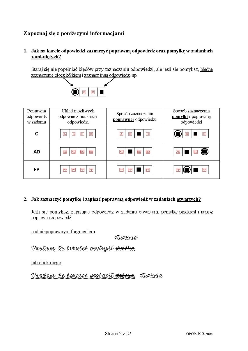 Sugerowane odpowiedzi z języka polskiego znajdziecie na...