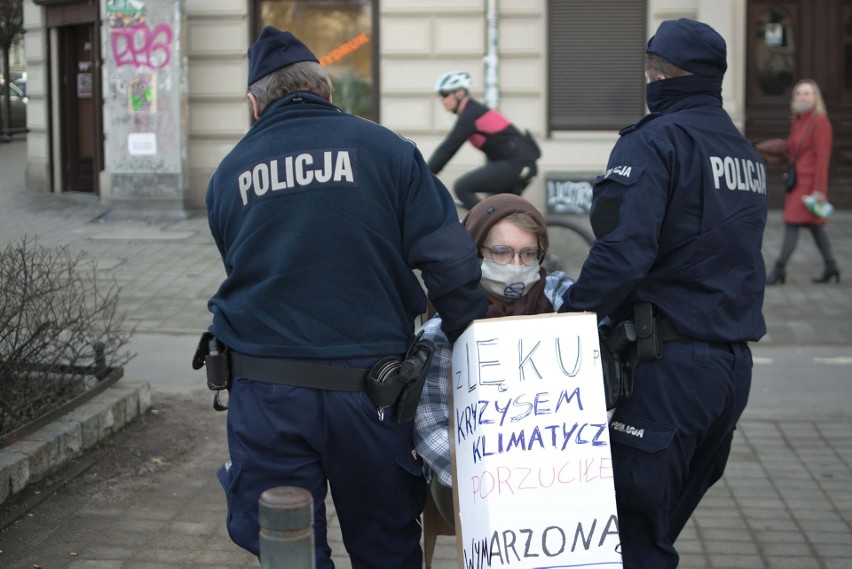 Protest ekologów we Wrocławiu.
