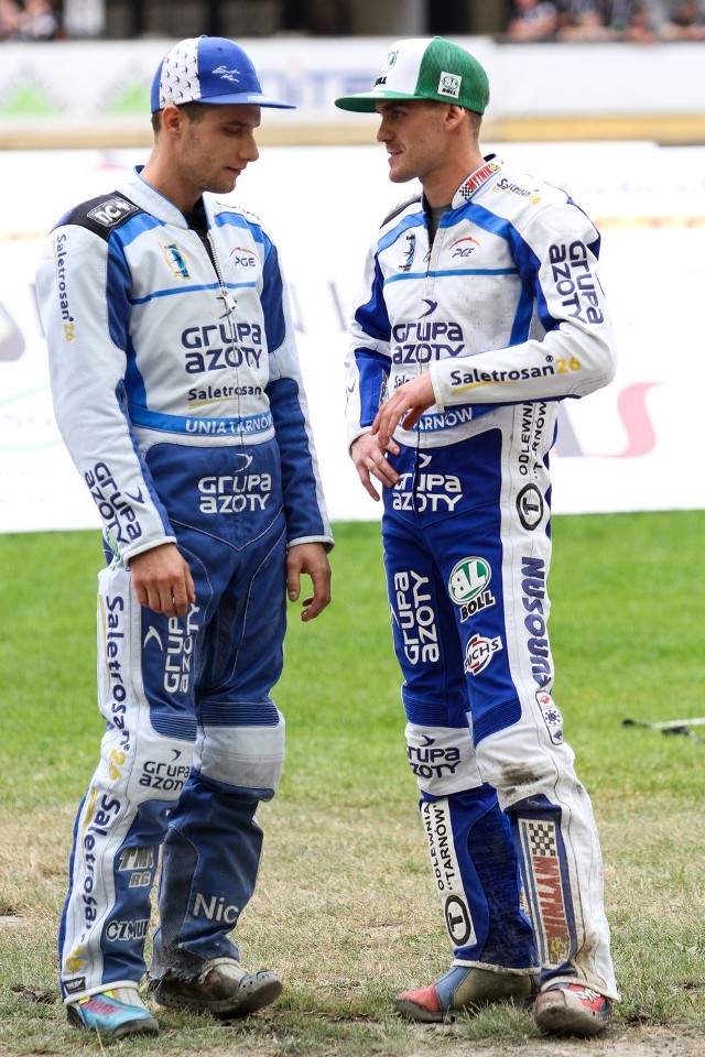 Artur Mroczka (z lewej) w sezonie 2015 osiągnął średnią 1,447 pkt/bieg