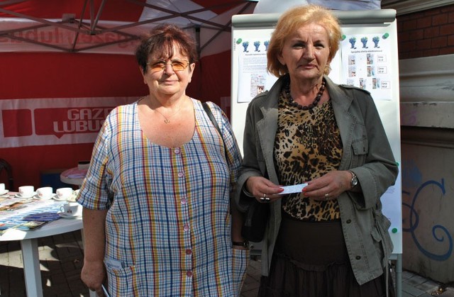 Halina Miech i Irena Sałek "GL" odwiedziły stoisko "GL".