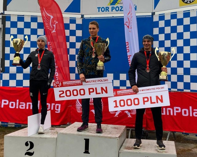 Kamil Jastrzębski (SKB Kraśnik) został w Poznaniu wicemistrzem Polski seniorów w biegu na 10 km