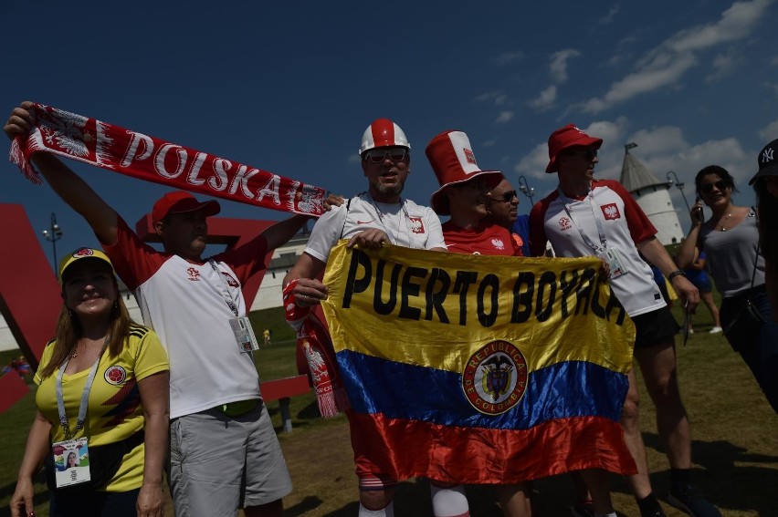 Kibice przed meczem Polska - Kolumbia