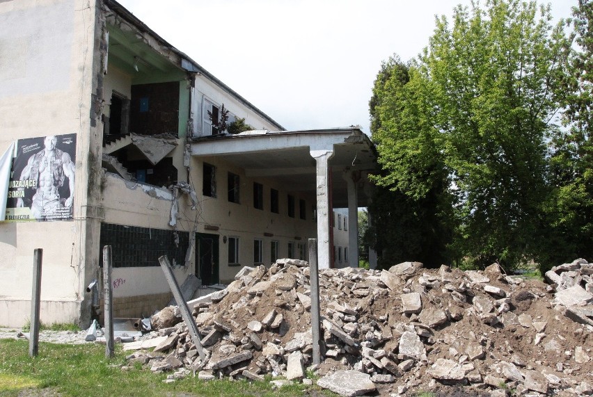 Rozbiórka budynku klubowego Radomiaka