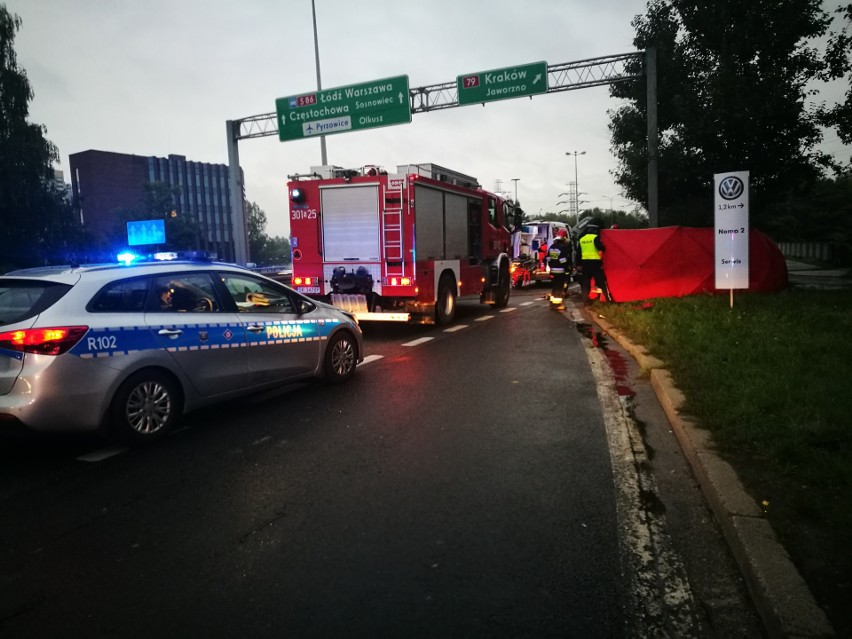 Wypadek śmiertelny na DK 86 w Katowicach