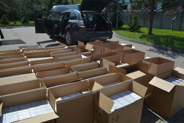 Straż Graniczna udaremniła przemyt papierosów o wartości 350 tys. złotych 