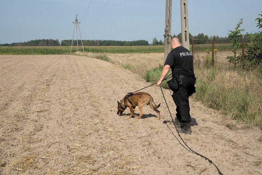 Pies Pako oraz jego przewodnik asp. szt. Marcin Pankowski...