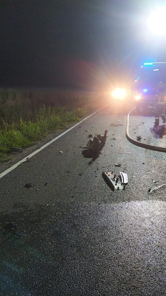 Tragiczny wypadek na drodze z Gnieżdżewa do Łebcza w gminie Puck - 26 czerwca 2023 r.