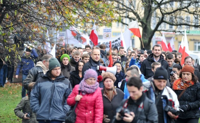 Protest przeciwko nieprawidłowościom w PKW przeszedł w sobotę 22 listopada ulicami Gdańska