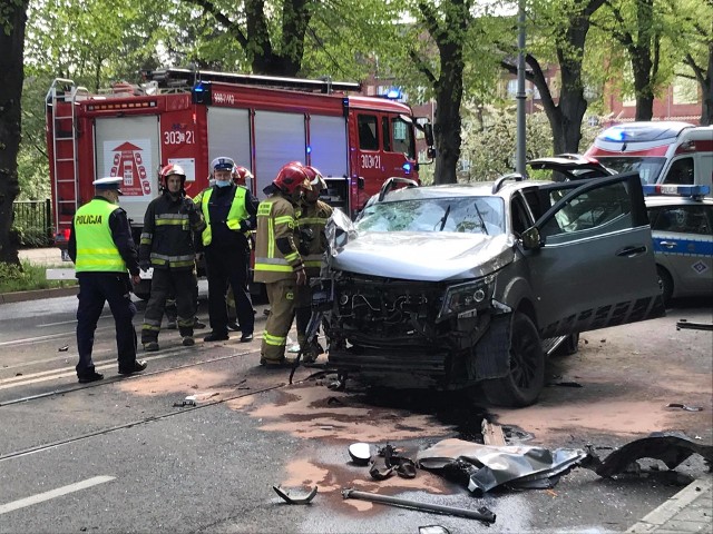 Wypadek na ul. Niemierzyńskiej w Szczecinie