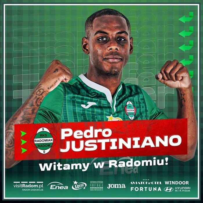 Obrońca Pedro Justiniano nowym piłkarzem Radomiaka! Ma podwójne obywatelstwo, Portugalii i Włoch. Grał w wielkich klubach