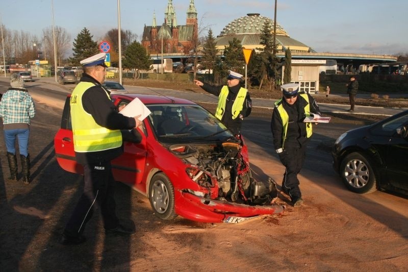 Kielce: Wypadek na skrzyżowaniu ulic Gosiewskiego