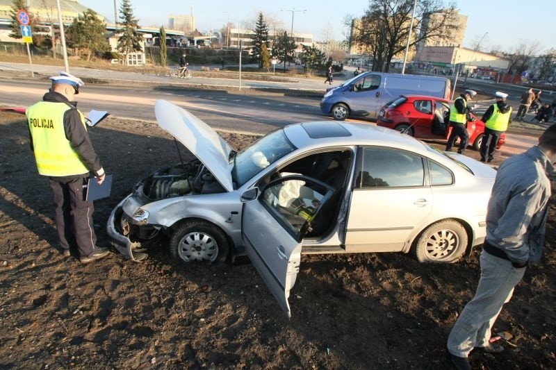 Kielce: Wypadek na skrzyżowaniu ulic Gosiewskiego