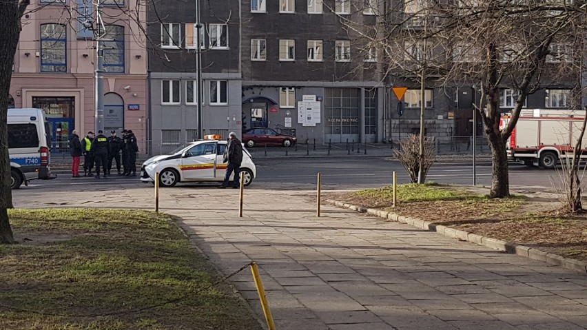Alarm bombowy na Kościuszki w Łodzi