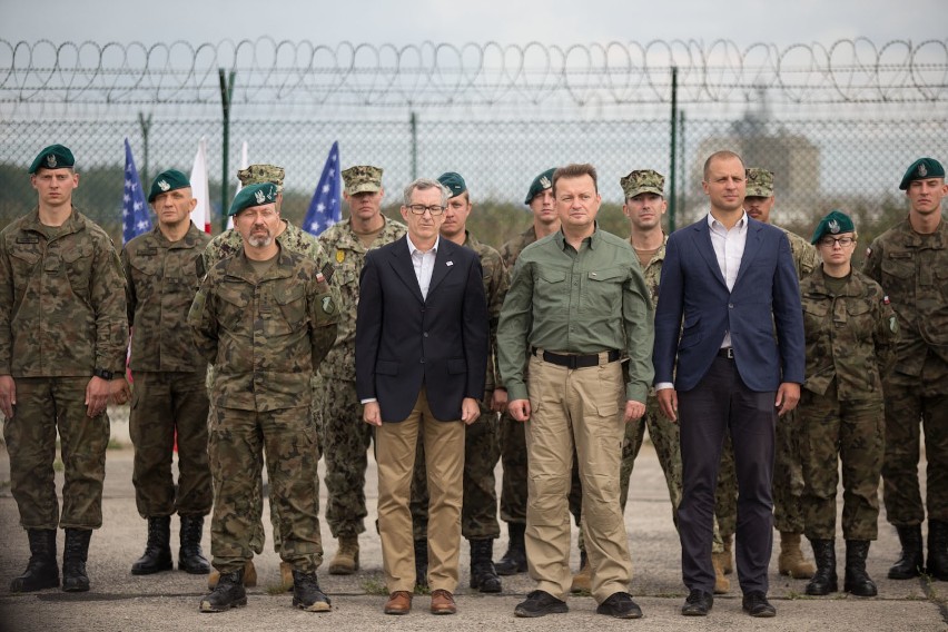 Minister Mariusz Błaszczak z wizytą w Redzikowie.