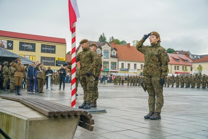 Uroczysta przysięga wojskowa żołnierzy Terytorialnej Służby...