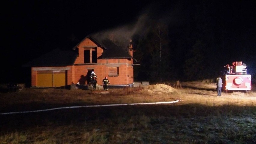 Pożar domu w gminie Magnuszew.