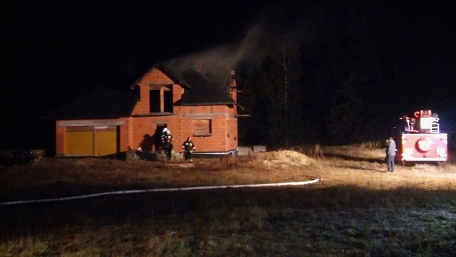 Pożar domu w gminie Magnuszew.