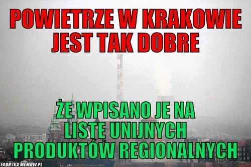 Wielki smog w Krakowie, internauci próbują złapać oddech MEMY             