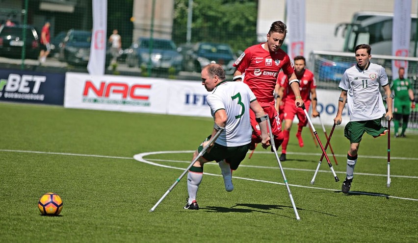 Amp futbol. Kolejne zwycięstwo Polski z Irlandią w Krakowie [ZDJĘCIA]