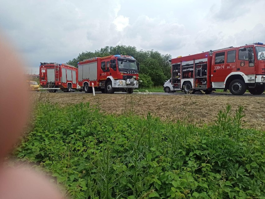 Wypadek w Czajowicach na trasie Kraków - Olkusz