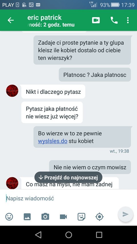 Oto treść wiadomości wysyłanych do matki naszej Czytelniczki...