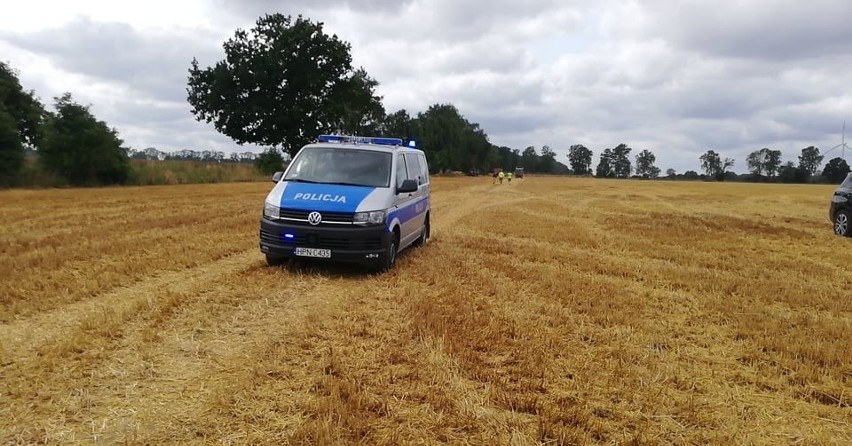 Wielki pożar pola zboża pod Słupskiem