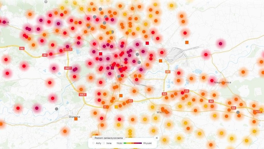 Smog znów nad Krakowem. Sprawdź aktualne zanieczyszczenie...